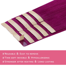 Wennalife Tape in Hair Extensions Violet packaging details