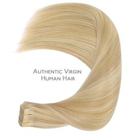 Wennalife Tape in Hair Extensions with visible high-strength tape