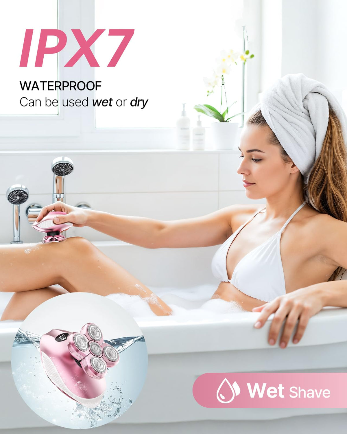 WEQOEE Electric Razor in hand demonstrating ergonomic design