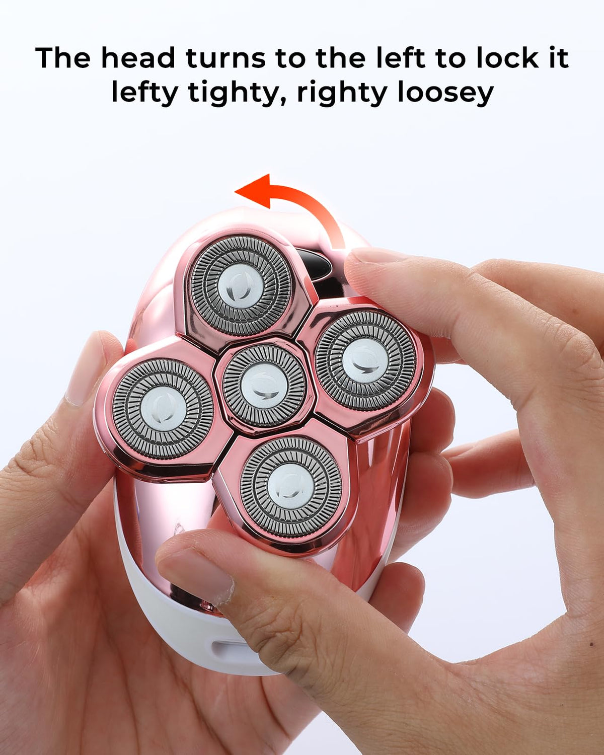 WEQOEE Electric Razor with soothing massage brush attachment