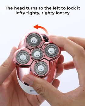 WEQOEE Electric Razor with soothing massage brush attachment