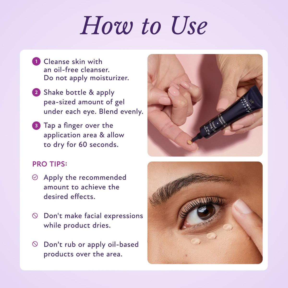 Westmore Beauty 60 Second Eye Effects ingredients list