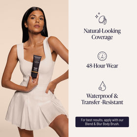 Westmore Beauty Body Coverage Perfector 1C Cool Radiance application process