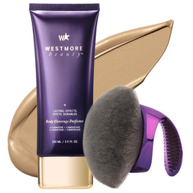 Westmore Beauty Body Coverage Perfector 2N front view with brush