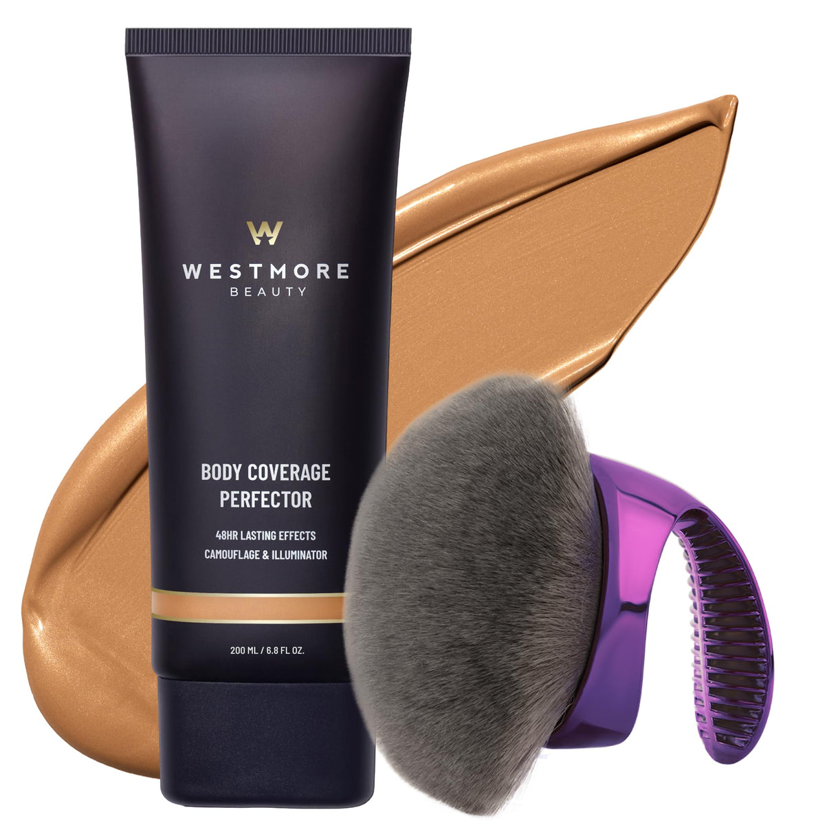 Westmore Beauty Body Coverage Perfector & Brush front view