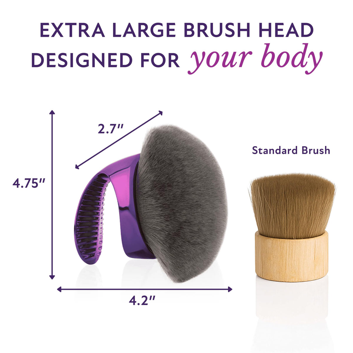 Westmore Beauty XL Kabuki Brush on a vanity table