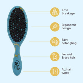 Wet Brush Cinderella Hair Detangler back view highlighting the bristles