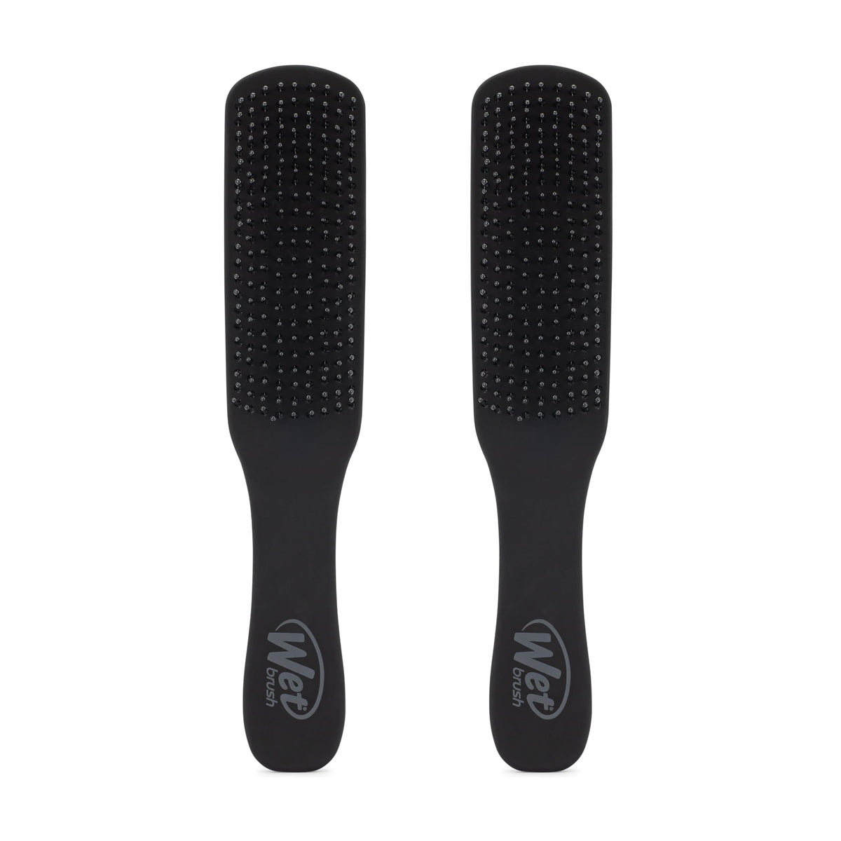 Wet Brush Detangling Hair Brush for Men, black, front view
