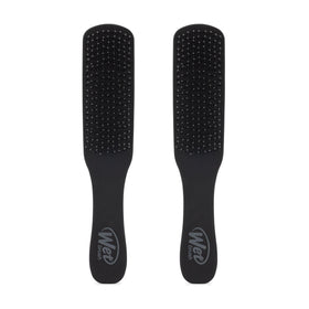 Wet Brush Detangling Hair Brush for Men, black, front view