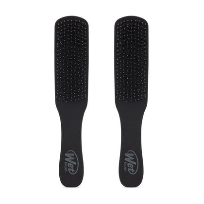 Wet Brush Detangling Hair Brush for Men, black, front view