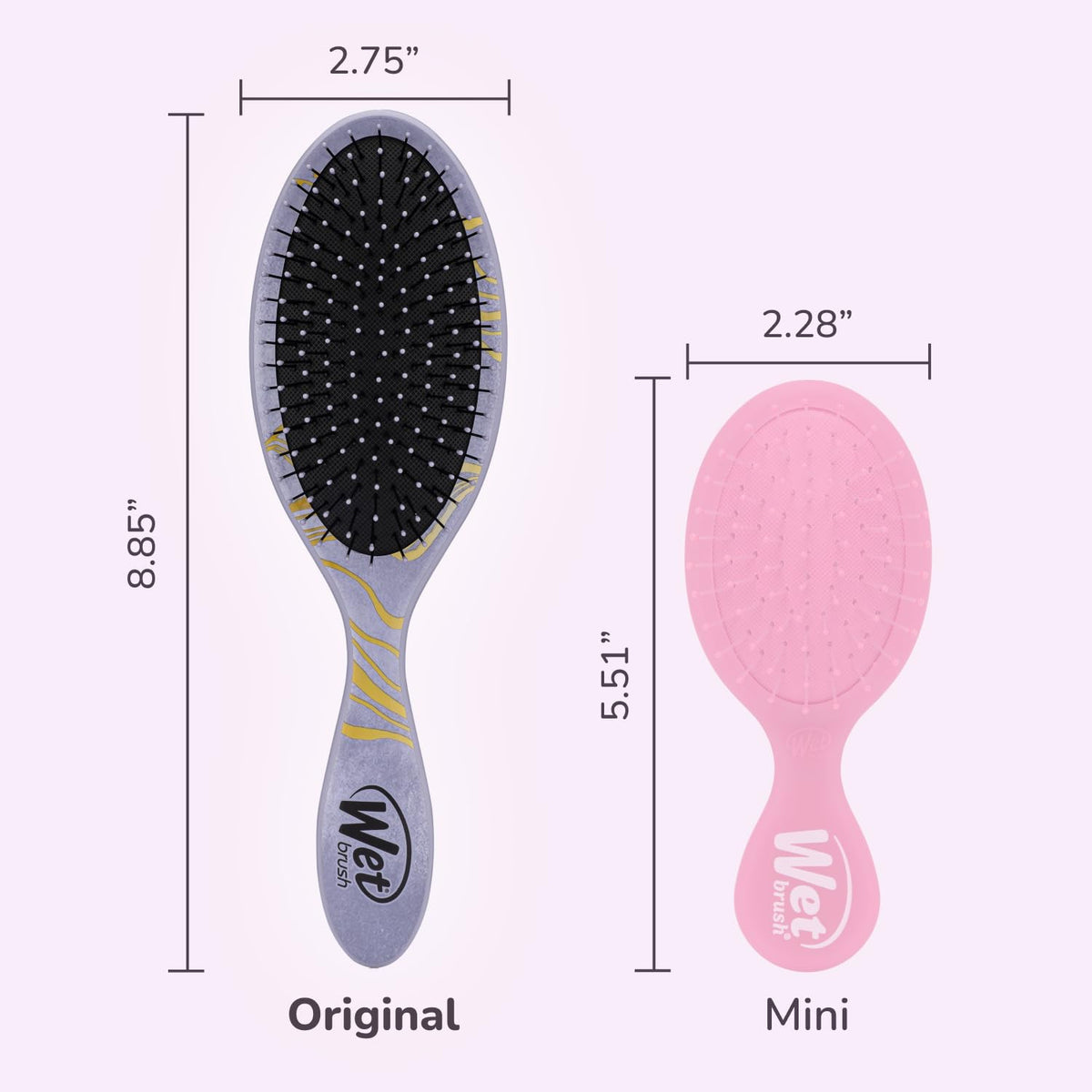 Wet Brush Disney Ariel Hair Detangler close-up of bristles