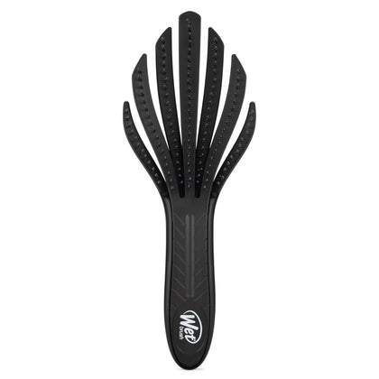 Wet Brush Go Green Curl Detangler Hair Brush front view in black