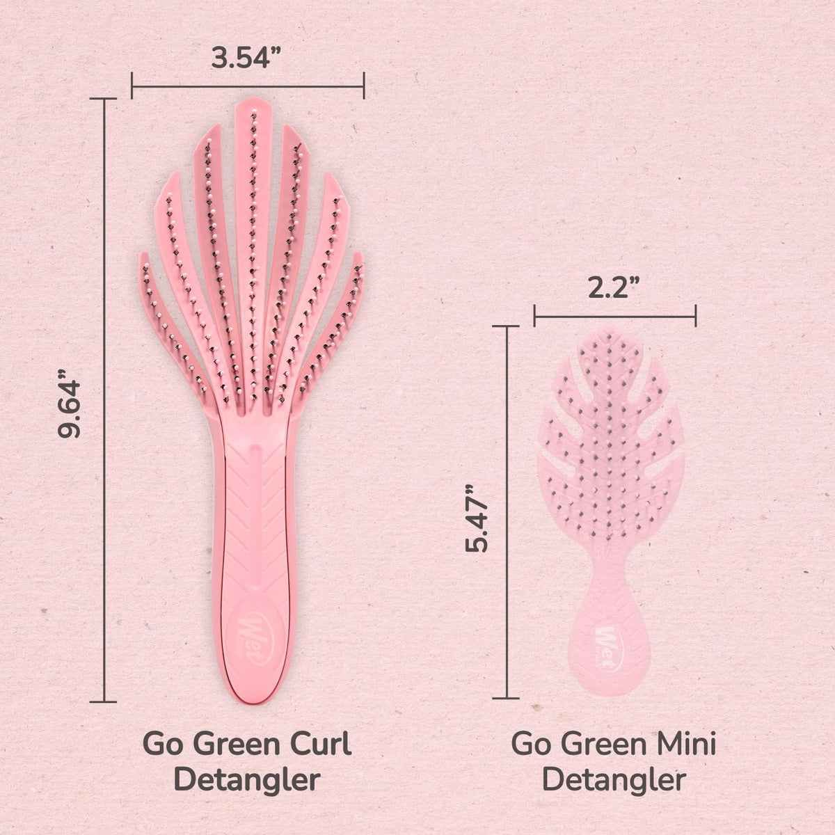 Wet Brush Go Green Curl Detangler held in hand
