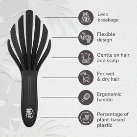 Wet Brush Go Green Curl Detangler showing flexible prongs