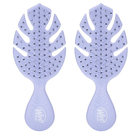 Wet Brush Go Green Mini Detangler front view in purple