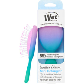 Wet Brush Mini Detangler Electric Sky Purple front view