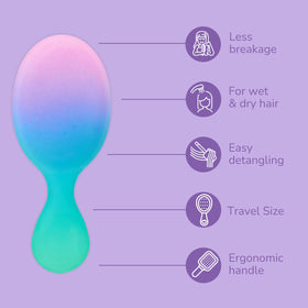 Wet Brush Mini Detangler Electric Sky Purple side view