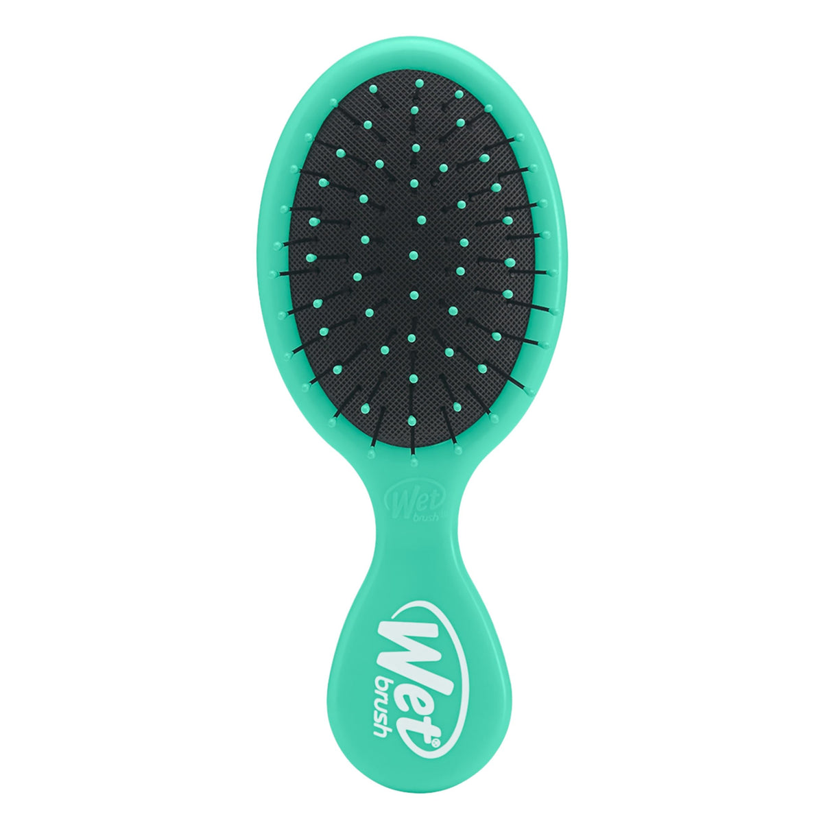 Wet Brush Mini Detangler front view in Aqua