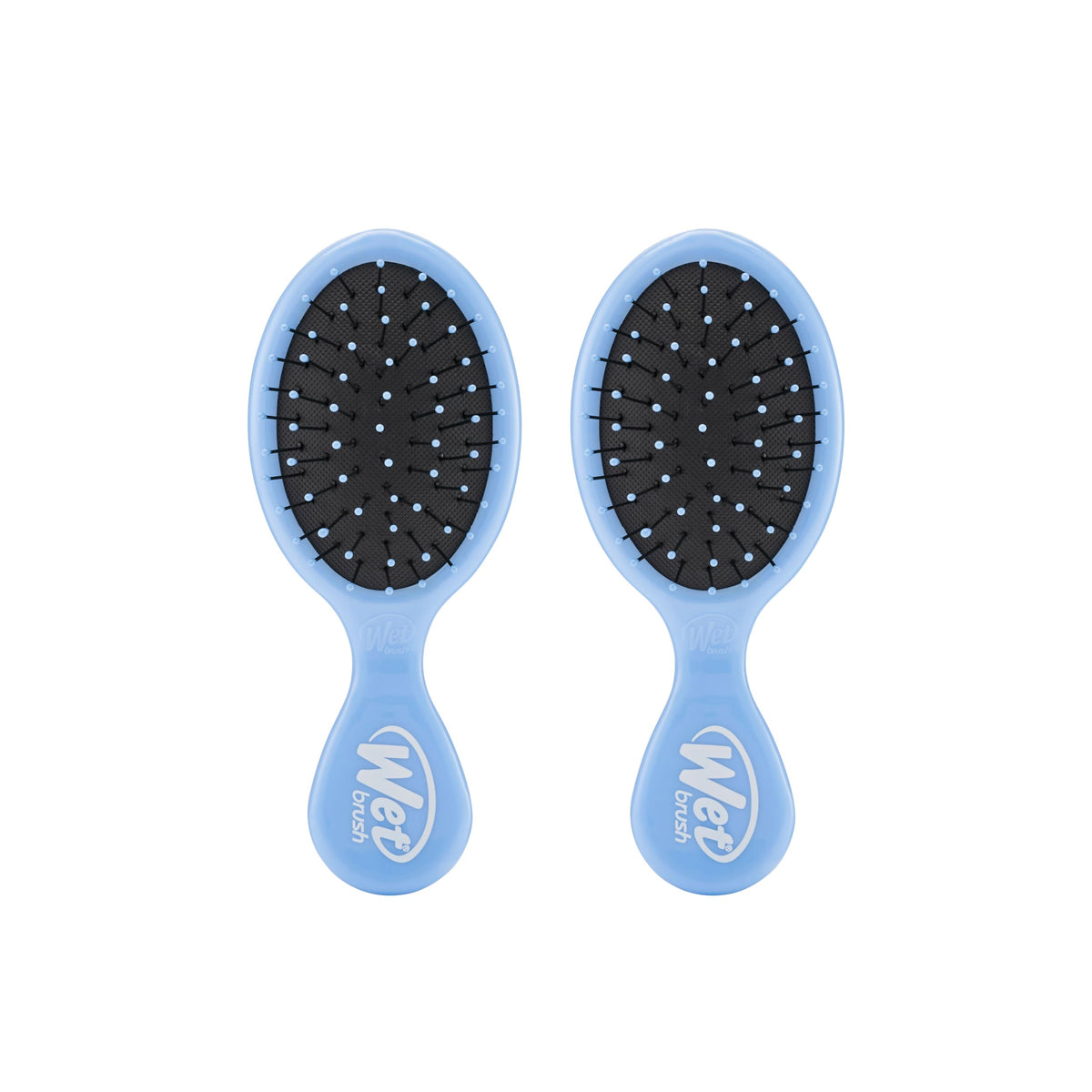 Wet Brush Mini Detangler front view in Sky colour