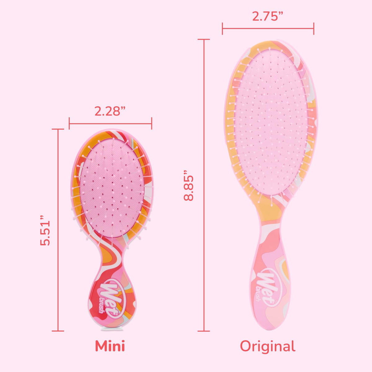 Wet Brush Mini Detangler Hair Brush Ice Cream (Sun Days) lifestyle scene
