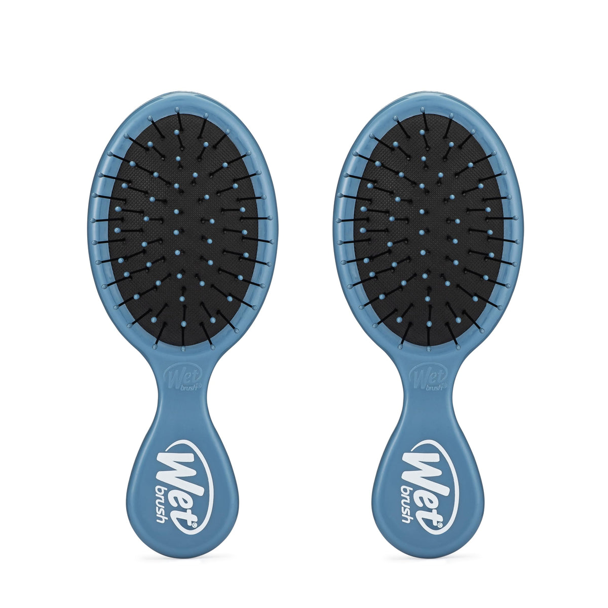 Wet Brush Mini Detangler Hair Brush in Elemental Blue front view