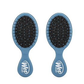 Wet Brush Mini Detangler Hair Brush in Elemental Blue front view