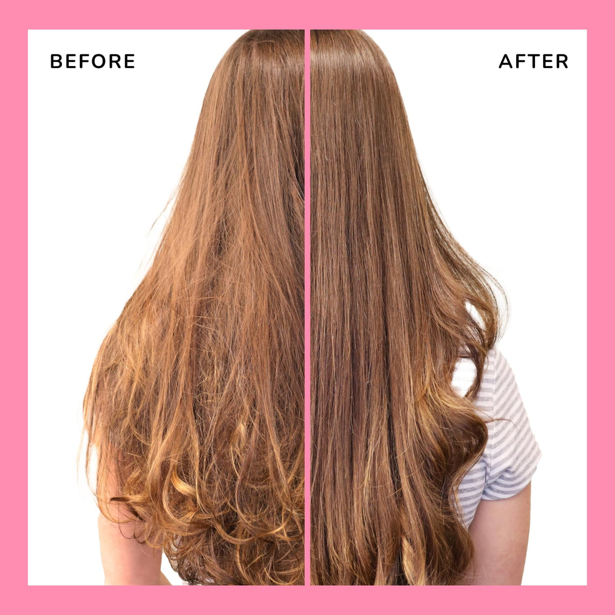 Wet Brush Mini Detangler Hair Brush in use on straight hair