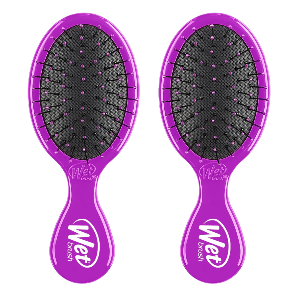 Wet Brush Mini Detangler Hair Brush purple front view