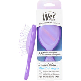 Wet Brush Mini Detangler in Prismatic Glow Purple front view