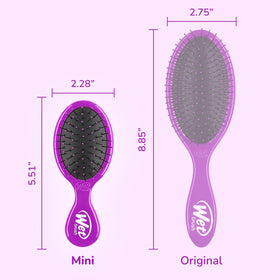 Wet Brush Mini Detangler purple model back view