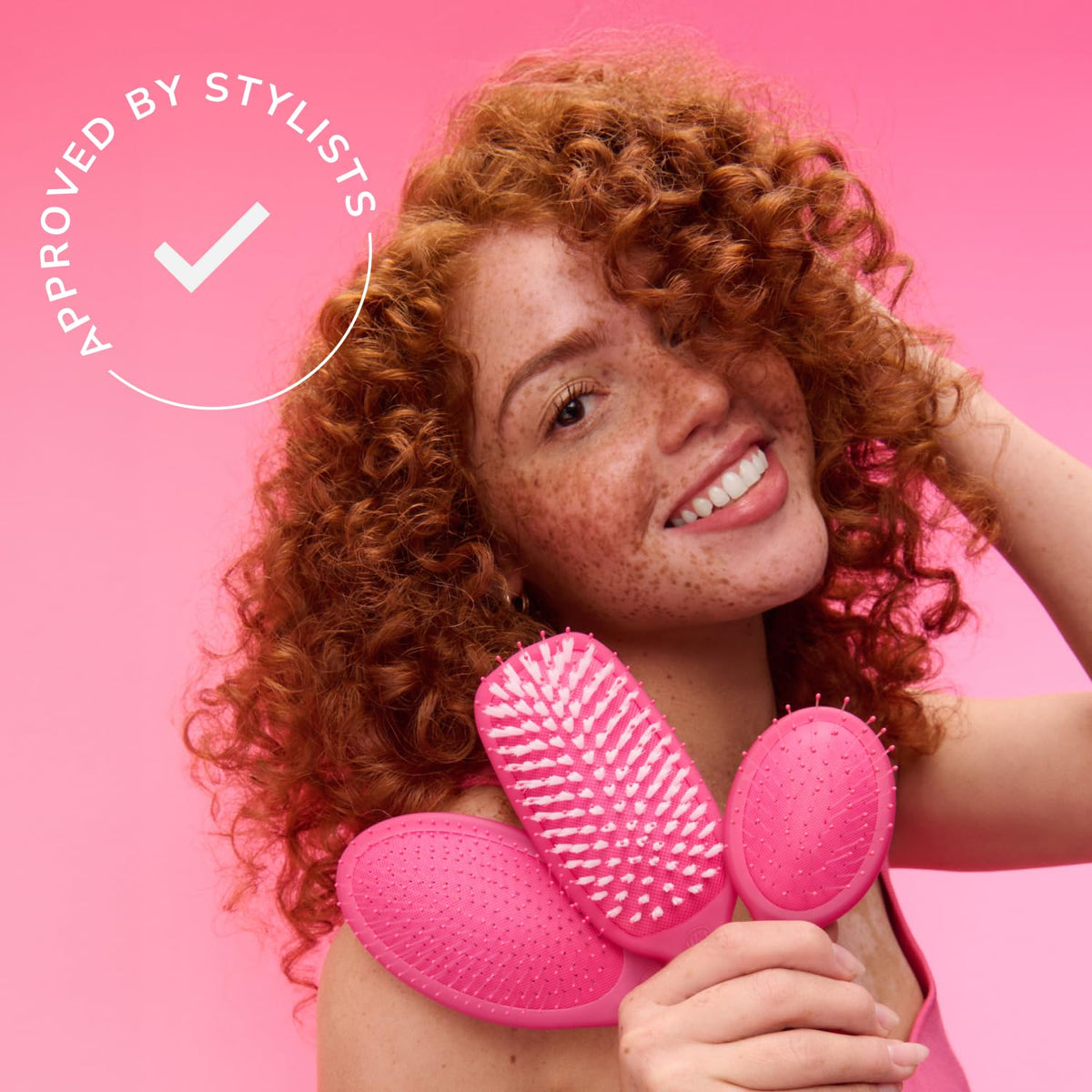 Wet Brush Original Detangler, back view highlighting the bristle technology