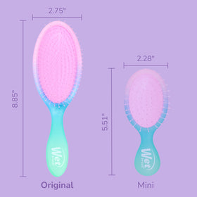 Wet Brush Original Detangler Electric Sky Purple with packaging