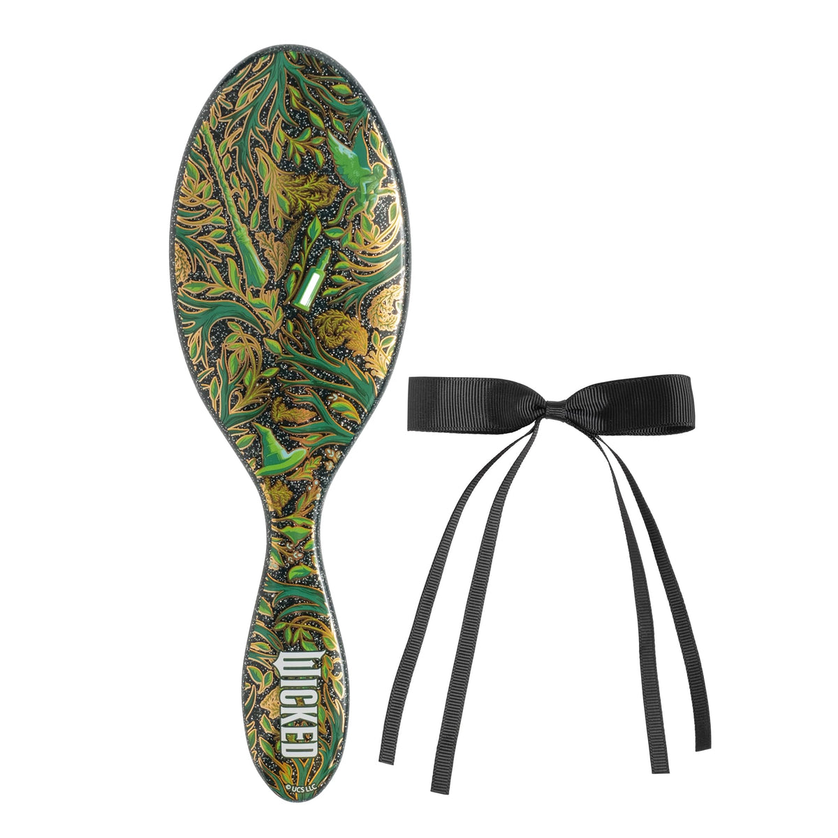 Wet Brush Original Detangler Elphaba front view with IntelliFlex bristles