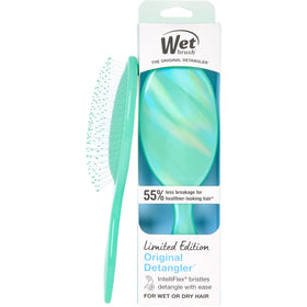 Wet Brush Original Detangler front view in Prismatic Glow Green