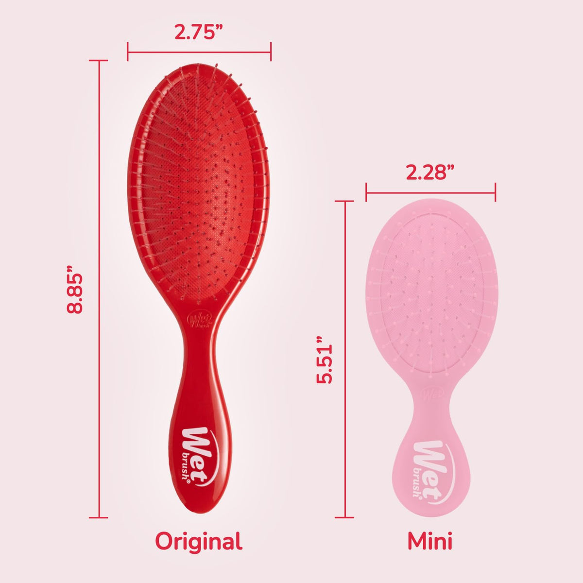 Wet Brush Original Detangler Hair Brush back view
