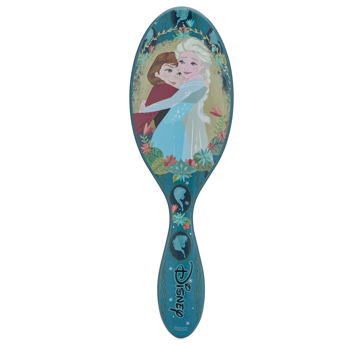 Wet Brush Original Detangler Hair Brush front view with Anna & Elsa design