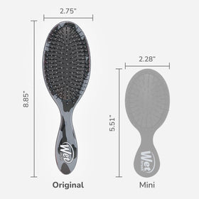 Wet Brush Original Detangler Hair Brush Grey Leopard bristles close-up
