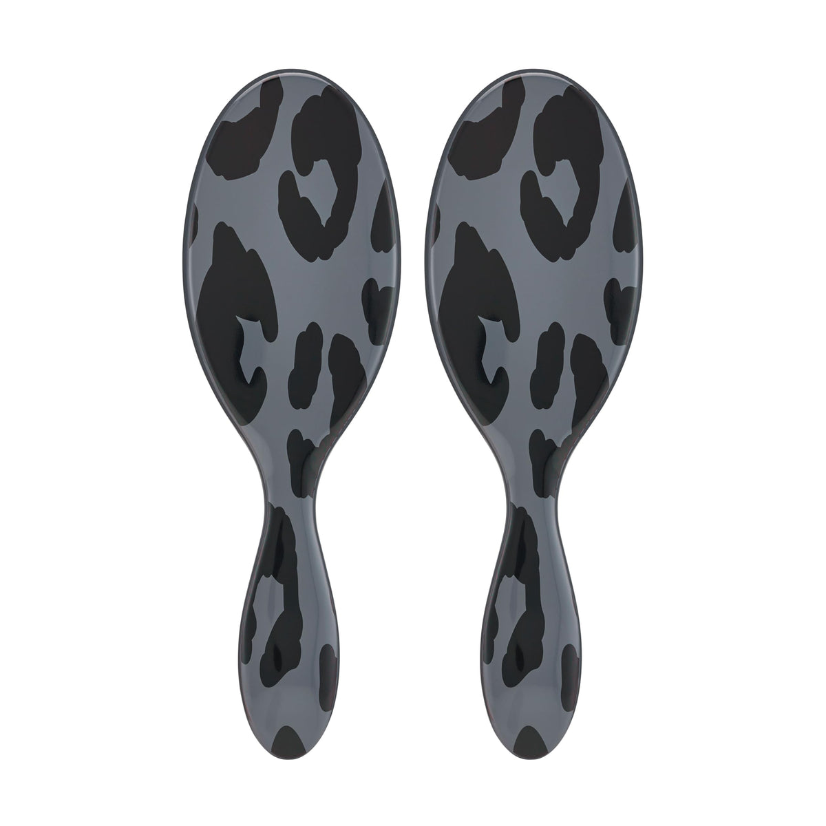 Wet Brush Original Detangler Hair Brush Grey Leopard front view