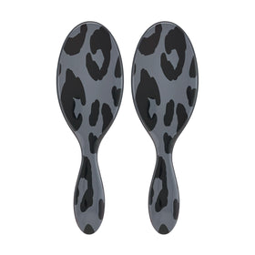 Wet Brush Original Detangler Hair Brush Grey Leopard front view