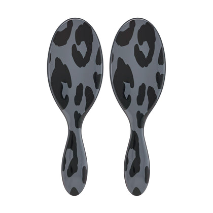 Wet Brush Original Detangler Hair Brush Grey Leopard front view