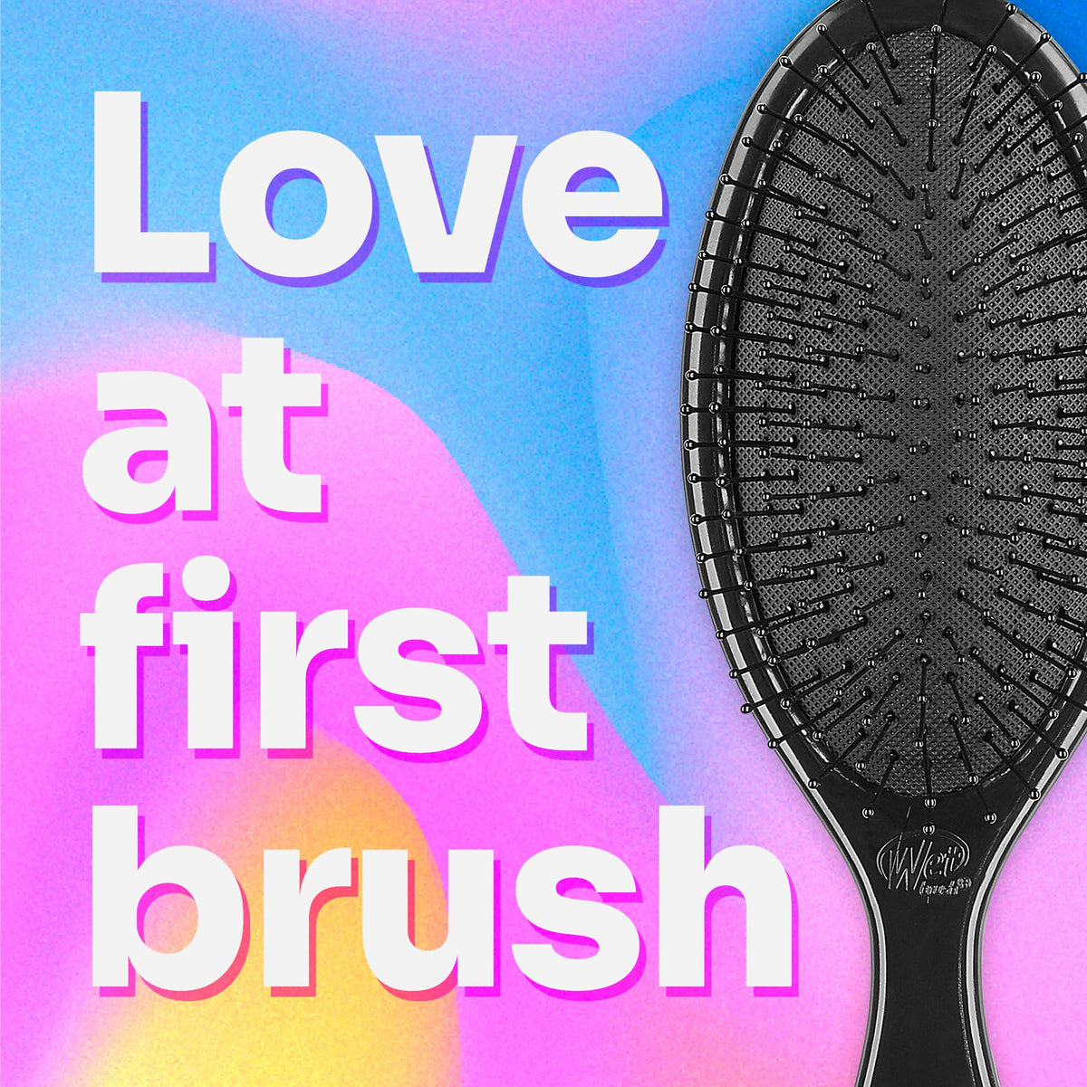 Wet Brush Original Detangler Hair Brush on a bathroom counter