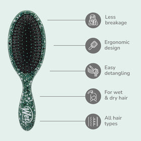 Wet Brush Original Detangler on a bathroom counter