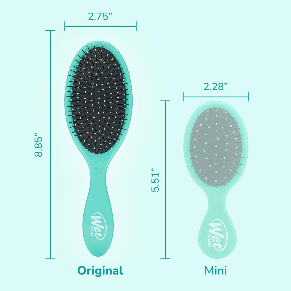 Wet Brush Original Detangler on a bathroom counter