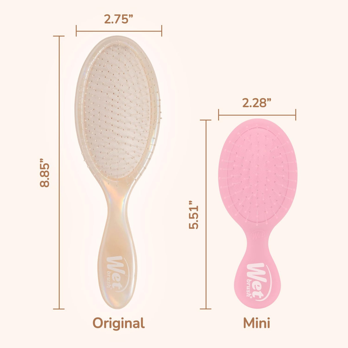 Wet Brush Original Detangler side view