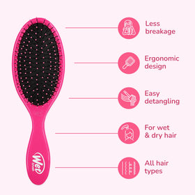 Wet Brush Original Detangler side view with flexible bristles