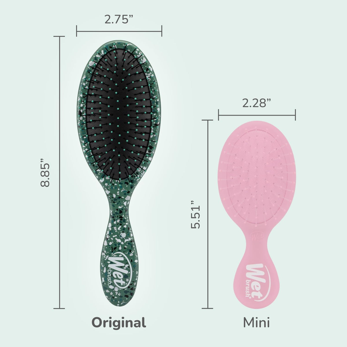 Wet Brush Original Detangler with hair strands