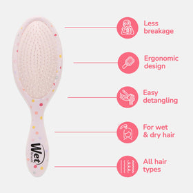 Wet Brush Original Detangling Hair Brush back view with packaging