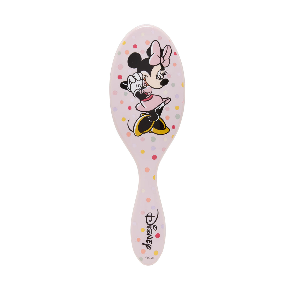 Wet Brush Original Detangling Hair Brush front view with Minnie Mouse design