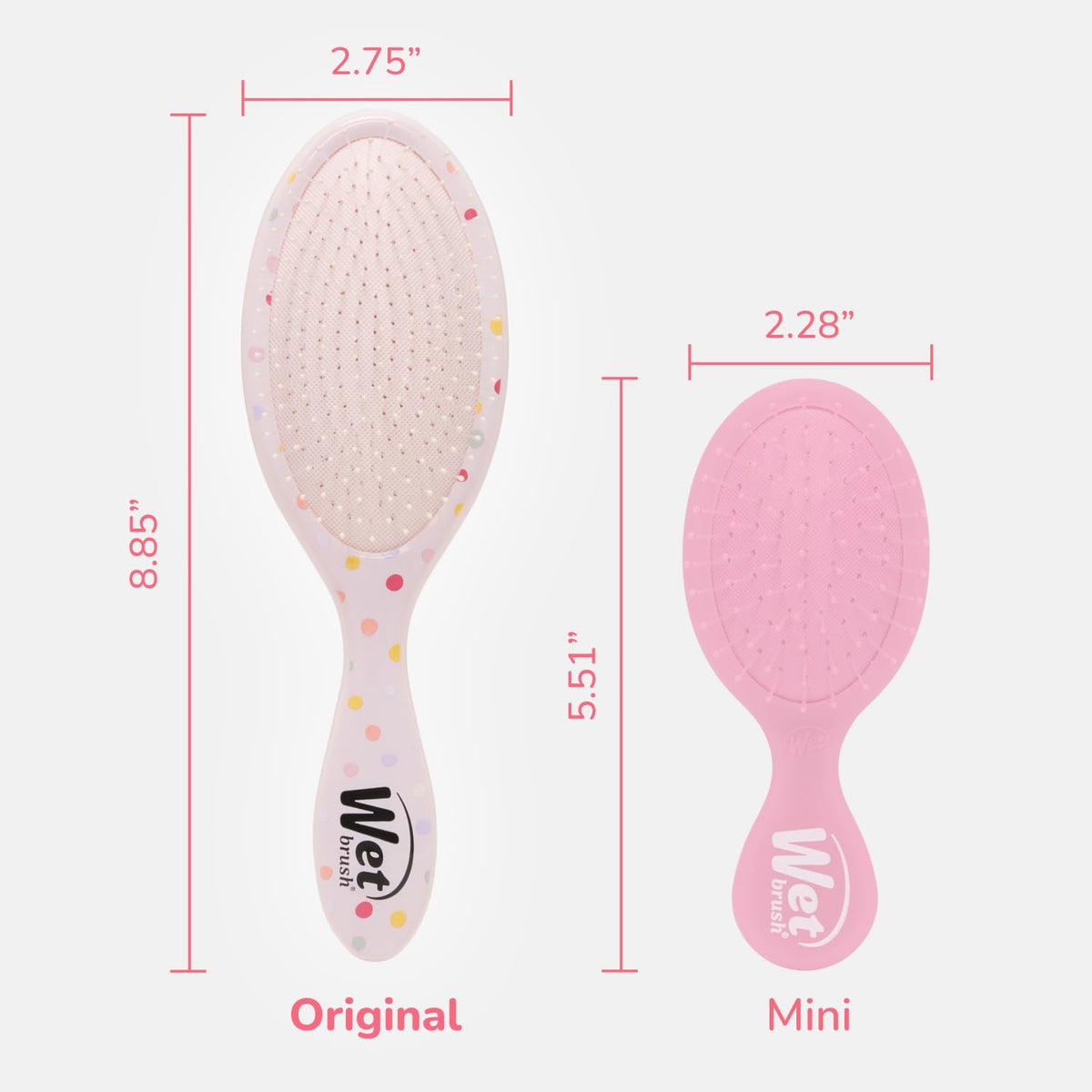 Wet Brush Original Detangling Hair Brush in use on wet hair