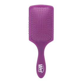 Wet Brush Paddle Detangler Hair Brush front view in Purple Frost